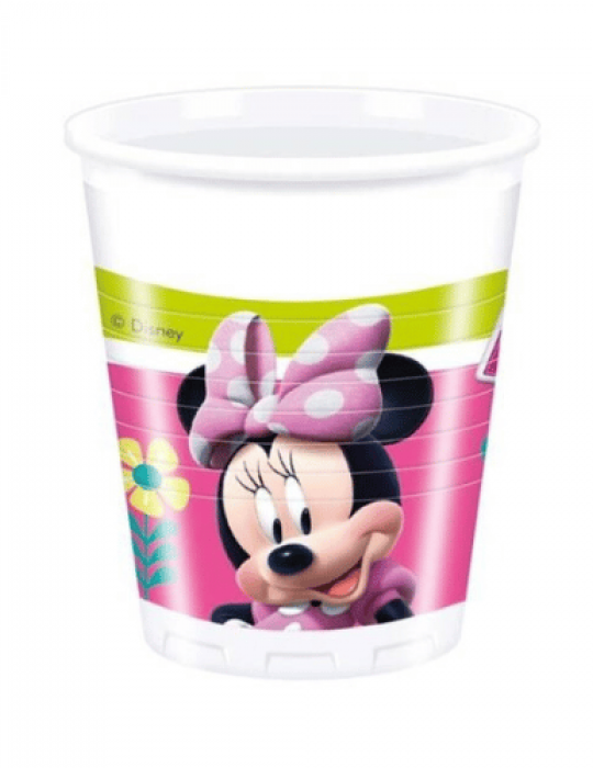Lisanslı Minnie Mouse Bardak 8 Parça